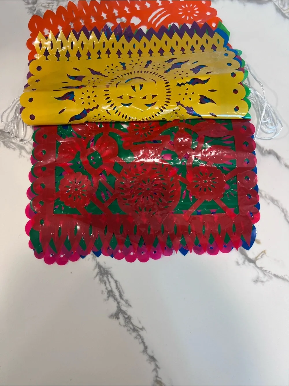 6 Pack Fiesta Banner Each 10 Plastic Papel Picado 5 De Mayo Party Decorations